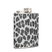 Leopard Grey en Light Grey Print Heupfles (Rechts)