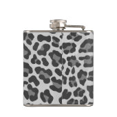 Leopard Grey en Light Grey Print Heupfles (Achterkant)
