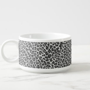 Leopard Grey en Light Grey Print Kom