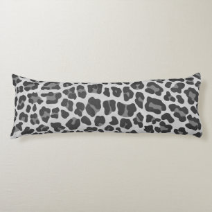 Leopard Grey en Light Grey Print Lichaamskussen