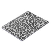 Leopard Grey en Light Grey Print Notitieboek (Linkerzijde)