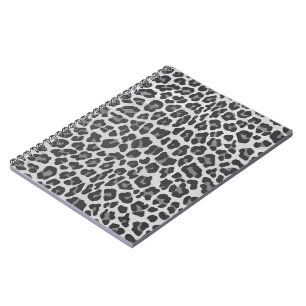 Leopard Grey en Light Grey Print Notitieboek