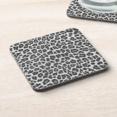 Leopard Grey en Light Grey Print Onderzetter (Linkerzijde)