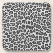 Leopard Grey en Light Grey Print Onderzetter (Voorkant)