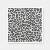 Leopard Grey en Light Grey Print Servetten (Voorkant)