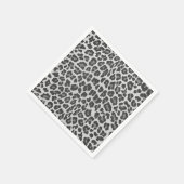 Leopard Grey en Light Grey Print Servetten (Hoek)