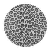 Leopard Grey en Light Grey Print Snijplank (Voorkant)