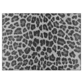 Leopard Grey en Light Grey Print Snijplank (Voorkant)