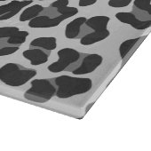 Leopard Grey en Light Grey Print Snijplank (Hoek)