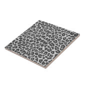 Leopard Grey en Light Grey Print Tegeltje (Zijkant)