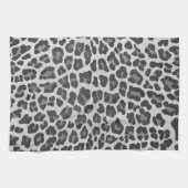 Leopard Grey en Light Grey Print Theedoek (Horizontaal)