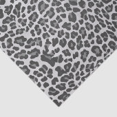 Leopard Grey en Light Grey Print Tissuepapier (Detail)