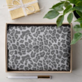 Leopard Grey en Light Grey Print Tissuepapier (Geschenk)