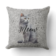 Leopard Grey Meow Kitty Kat