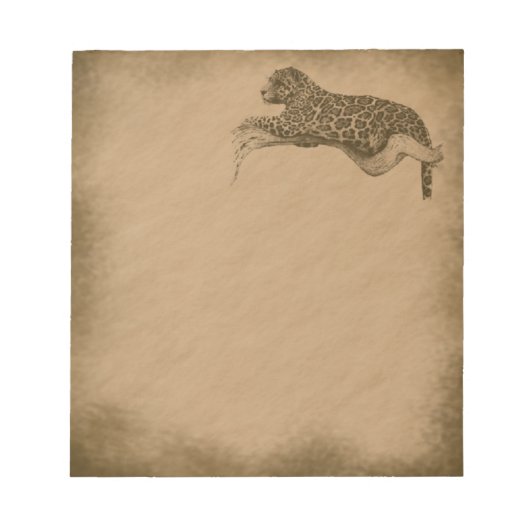 Leopard-grunge Notitieblok (Voorkant)