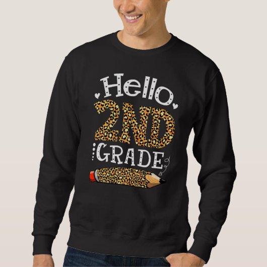 Leopard Hallo 2e graad terug naar school Eerste da Trui (Voorkant)