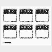 Leopard Hallo mijn naam is Sticker (Vel)