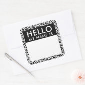 Leopard Hallo mijn naam is Sticker (Envelop)