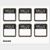 Leopard Hallo mijn naam is Sticker (Vel)