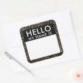 Leopard Hallo mijn naam is Sticker (Envelop)