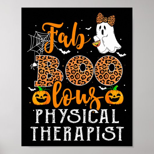 Leopard Halloween kostuum voor fysiotherapeut F Poster (Voorkant)