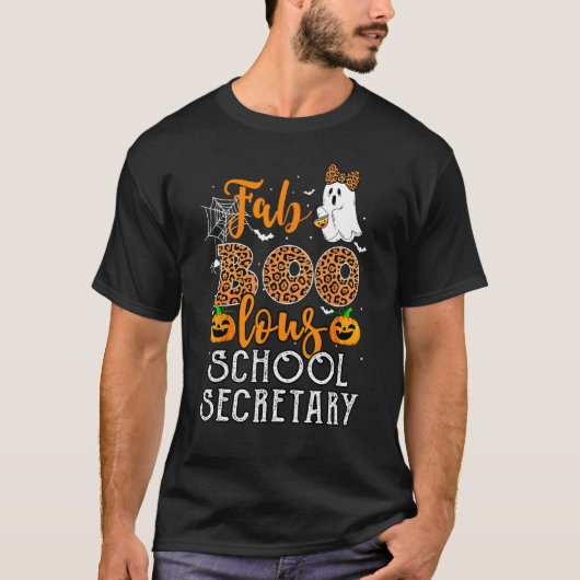 Leopard Halloween kostuum voor schoolsecretaresse  T-shirt (Voorkant)
