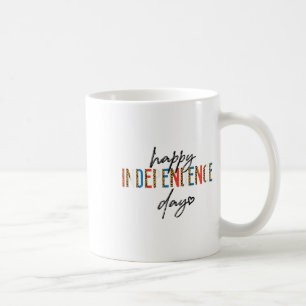 Leopard Happy Independence Day 4e juli Patriot Koffiemok