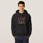 Leopard Happy Last Day of School Afstuderen Teache Hoodie (Voorkant volledig)