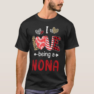 Leopard Happy Moederdag Ik hou van een nonsens buf T-shirt