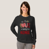 Leopard Happy Mothers Day I Love Being A Momie Buf T-shirt (Voorkant volledig)