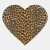 Leopard Hart Sticker (Voorkant)
