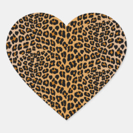 Leopard Hart Sticker