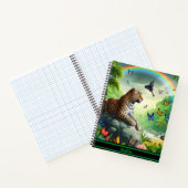 Leopard Haven: kleurrijke tropische omgeving Notitieboek (Binnen)