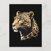Leopard Head Briefkaart (Voorkant)