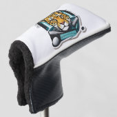 Leopard Head Golf Head Hoesje Golfheadcover (3/4 voorkant)