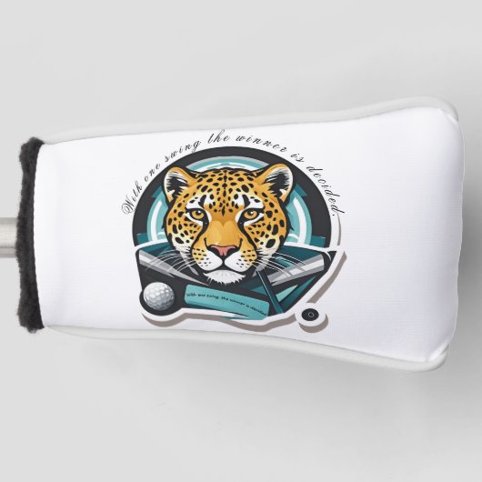 Leopard Head Golf Head Hoesje Golfheadcover (Voorkant)