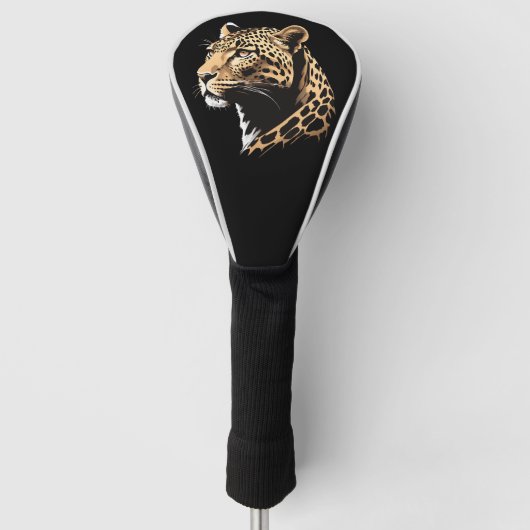 Leopard Head Golfheadcover (Voorkant)