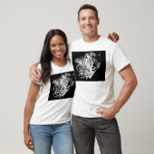 Leopard Head Pop Art Trendy Sjabloon Elegant Manne T-shirt (Unisex)