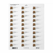 Leopard Head Portrait Etiket (Full Sheet)