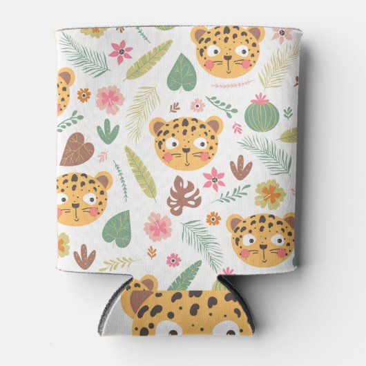 Leopard Head Tropische Planten Blikjeskoeler (Voorkant)