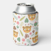 Leopard Head Tropische Planten Blikjeskoeler (Blikje Achterkant)