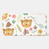 Leopard Head Tropische Planten Case-Mate iPhone Case (Achterkant (horizontaal))