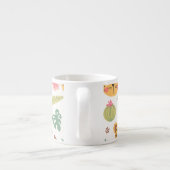 Leopard Head Tropische Planten Espresso Kop (Achterkant)