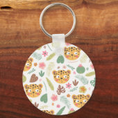 Leopard Head Tropische Planten Sleutelhanger (Achterkant)