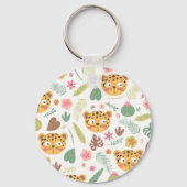 Leopard Head Tropische Planten Sleutelhanger (Achterkant)