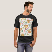 Leopard Head Tropische Planten T-shirt (Voorkant volledig)