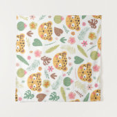 Leopard Head Tropische Planten Wandkleed (Voorkant (horizontaal))