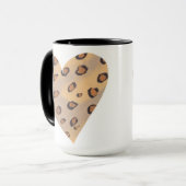 Leopard Heart, aangepaste dierenprint mokken (Voorkant links)