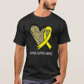 Leopard Heart Craniofacial Acceptance Awareness Ye T-shirt (Voorkant)