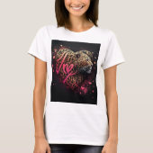 Leopard Heart Love Graffiti Art                    T-shirt (Voorkant)